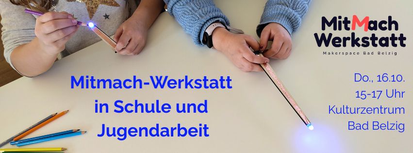 Mitmach-Werkstatt in Schule & Jugendarbeit: Workshop am 16. Oktober